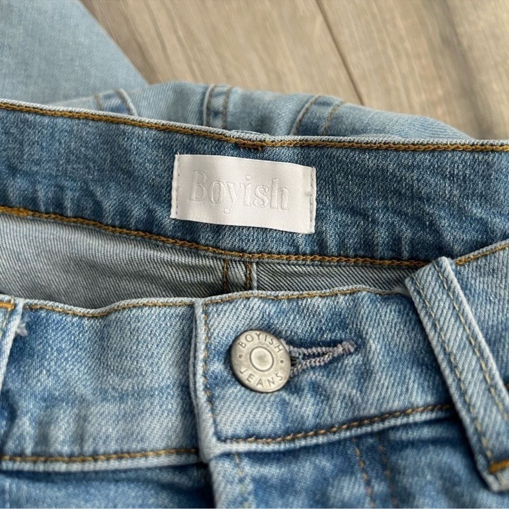 NWT Boyish Free People Kingsley Button Fly Flare Jeans | Light Wash | 25 - Picture 5 of 8